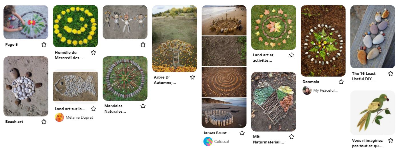 sélection landart sur pinterest